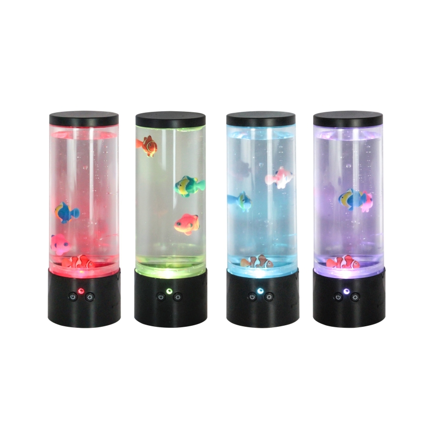 Zuma Line - LED RGB Stmievateľná stolná lampa LED/1W/5V/3xAA + diaľkové ovládanie