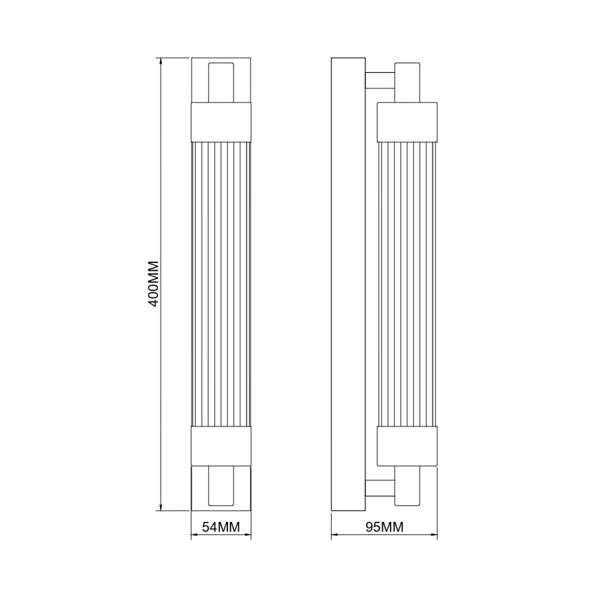 Zuma Line - LED nástenné svietidlo LED/8W/230V mosadz