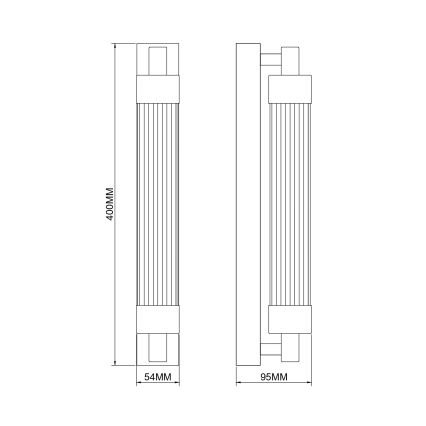 Zuma Line - LED nástenné svietidlo LED/8 W/230 V čierne