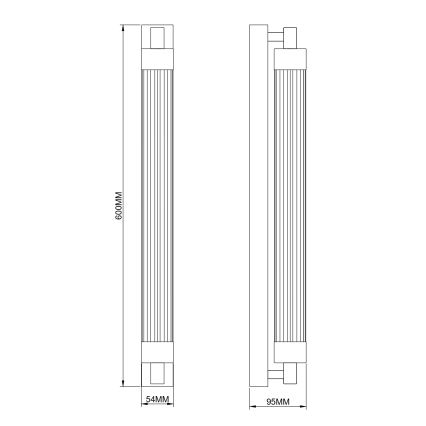 Zuma Line - LED nástenné svietidlo LED/14W/230V čierne