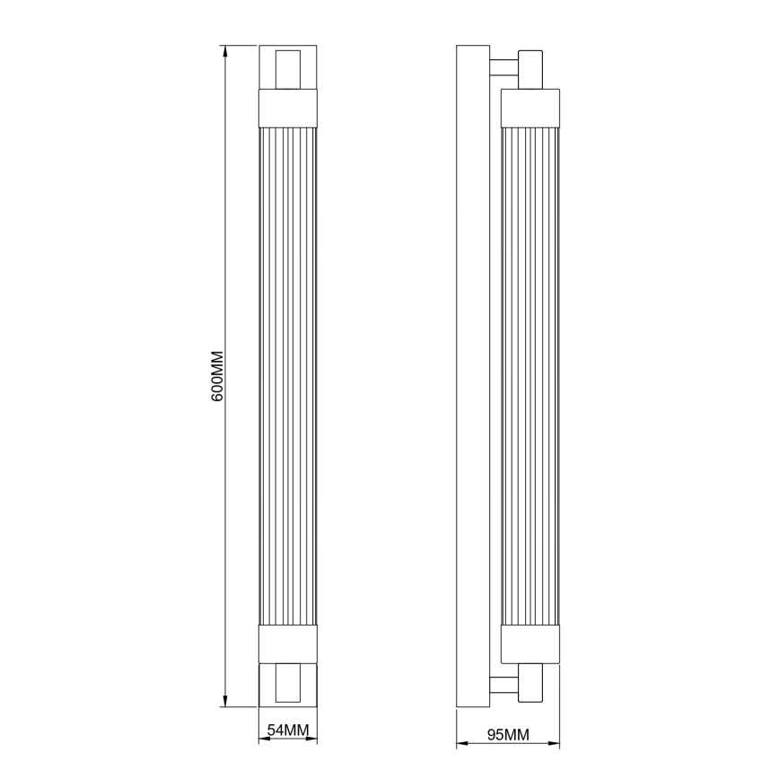Zuma Line - LED nástenné svietidlo LED/14W/230V čierne