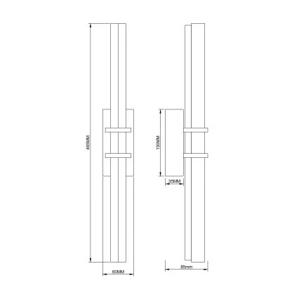 Zuma Line - LED nástenná lampa LED/10W/230V zlatá