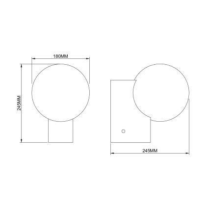 Zuma Line - Nástenné svietidlo 1xE27/25W/230V zlaté