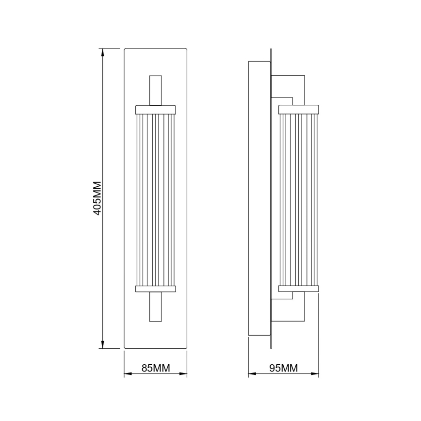 Zuma Line - LED nástenné svietidlo LED/8W/230V zlaté