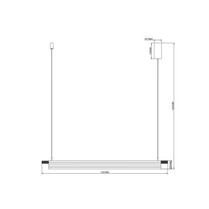 Zuma Line - LED luster na lanku LED/14W/230V zlatý