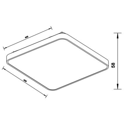 Zuma Line - LED Stropné svietidlo LED/40W/230V chróm