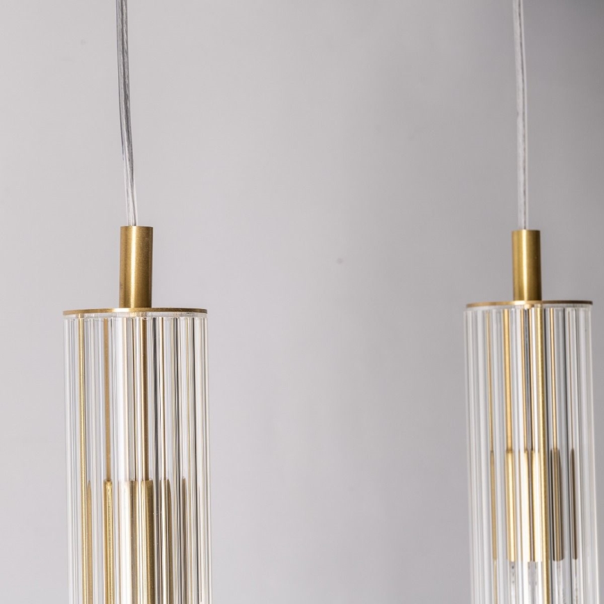 Zuma Line - Závesný luster na lanku 4xE14/7W/230V zlatý