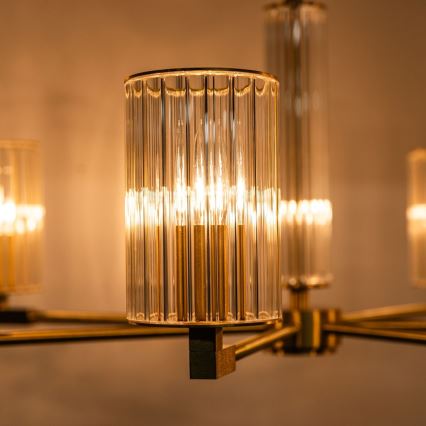 Zuma Line - Luster na tyči 7xE14/7W/230V zlatý