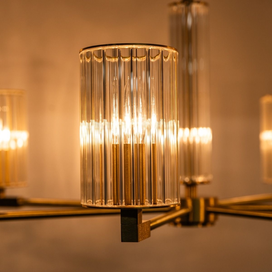 Zuma Line - Luster na tyči 7xE14/7W/230V zlatý