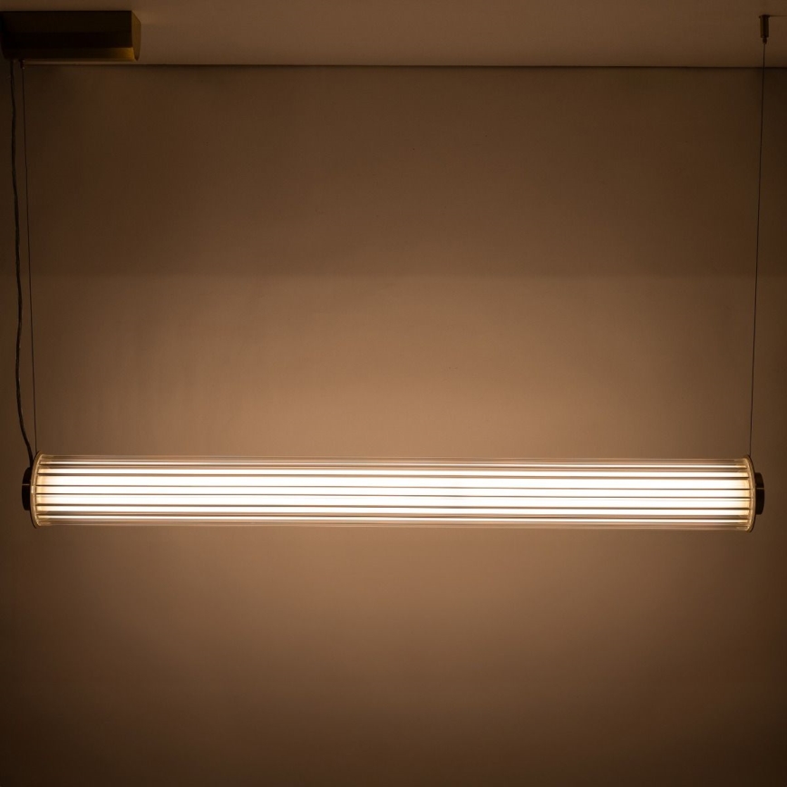 Zuma Line - LED stmievateľný luster na lankovom zavesení LED/39W/230V 2700-6500K zlatý + diaľkové ovládanie