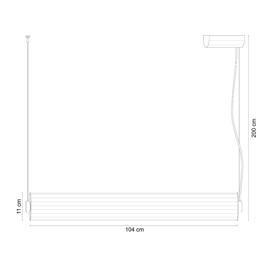 Zuma Line - LED stmievateľný luster na lankovom zavesení LED/39W/230V 2700-6500K zlatý + diaľkové ovládanie