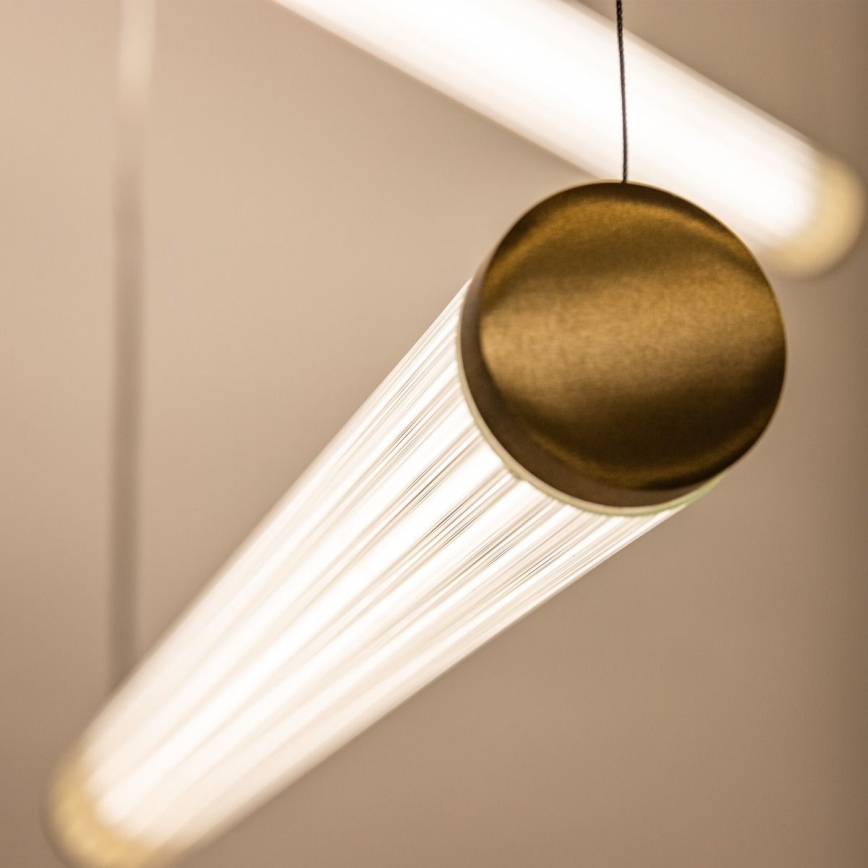 Zuma Line - stmievateľný LED luster na lanku LED/64W/230V 2700-6500K zlatý + diaľkové ovládanie