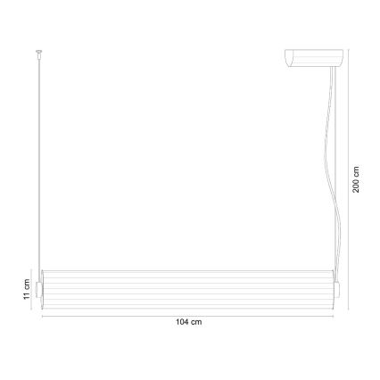 Zuma Line - LED stmievateľný luster na lankách LED/39W/230V 2700-6500K čierny + diaľkové ovládanie