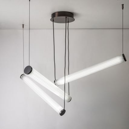 Zuma Line - LED stmievateľný luster na lanku LED/64W/230V 2700-6500K čierna + diaľkové ovládanie