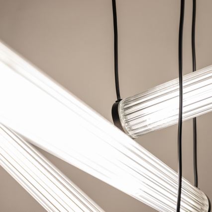 Zuma Line - LED stmievateľný luster na lanku LED/64W/230V 2700-6500K čierna + diaľkové ovládanie