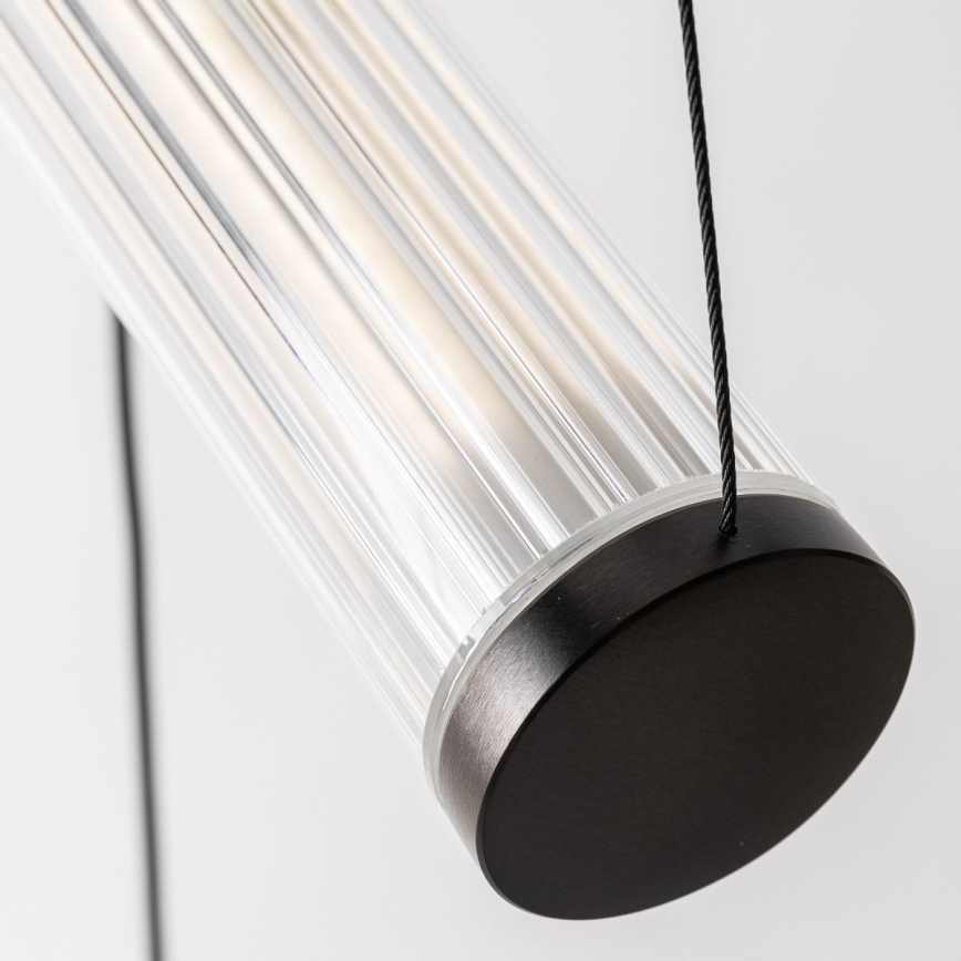 Zuma Line - LED stmievateľný luster na lanku LED/64W/230V 2700-6500K čierna + diaľkové ovládanie