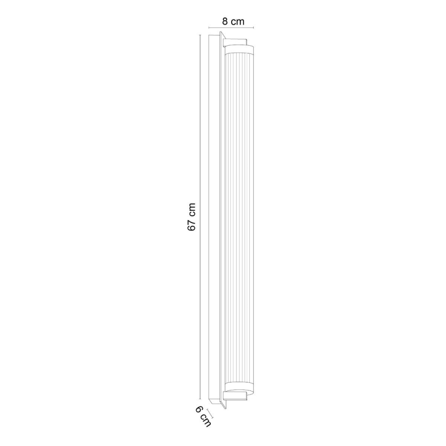 Zuma Line - LED stmievateľné nástenné svietidlo LED/26W/230V 2700-6500K čierne + diaľkové ovládanie