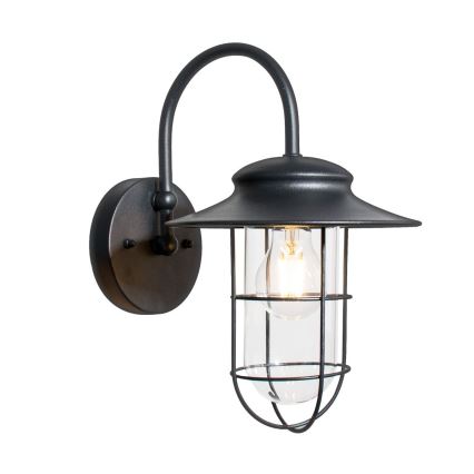 Zuma Line - Vonkajšia nástenná lampa 1xE27/60W/230V IP44 čierna