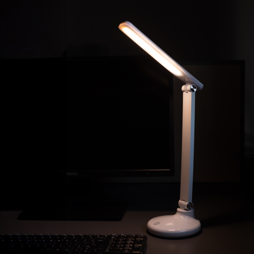 Zuma Line - LED Nabíjacia stolná lampa LED/6W/1200 mAh 3000/4500/6000K CRI 90 biela