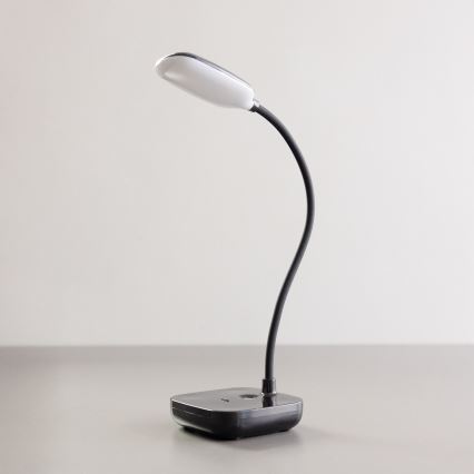 Zuma Line - LED Nabíjacia stolná lampa LED/7W/1200 mAh 3000/4500/6000K čierna