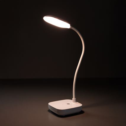 Zuma Line - LED Nabíjacia stolná lampa LED/7W/1200 mAh 3000/4500/6000K CRI 90 biela