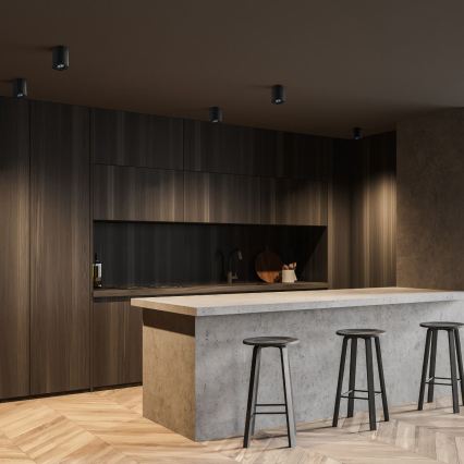 Zuma Line - LED RGBW Stmievateľné bodové svietidlo 1xGU10/6W/230V čierna + diaľkové ovládanie