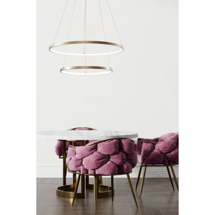 Zuma Line - LED Luster na lanku LED/60W/230V 3000/4000/6000K pr. 80 cm zlatá