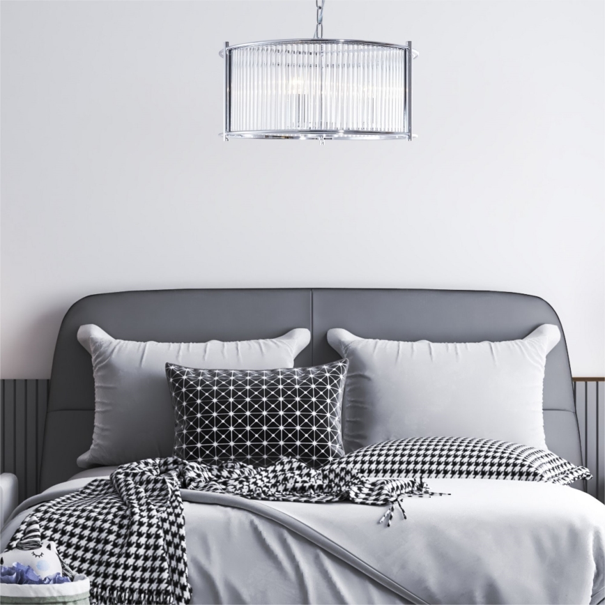 Zuma Line - Luster na reťazi 3xE27/40W/230V lesklý chróm