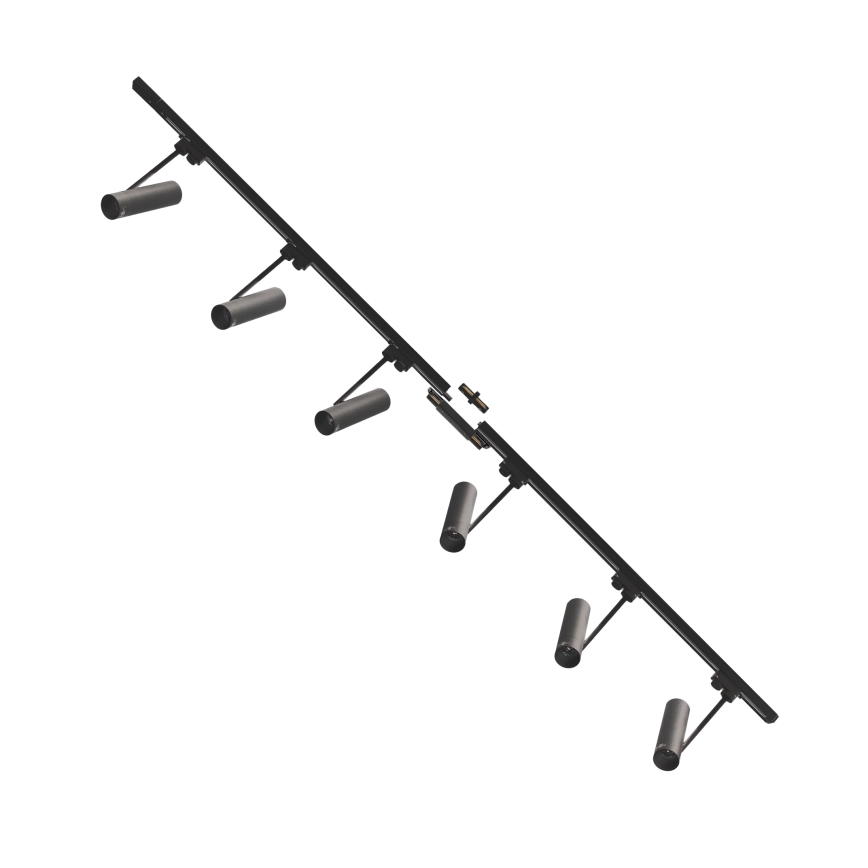 Zuma Line - Bodové svietidlo v lištovom systéme 6xGU10/35W/230V čierna