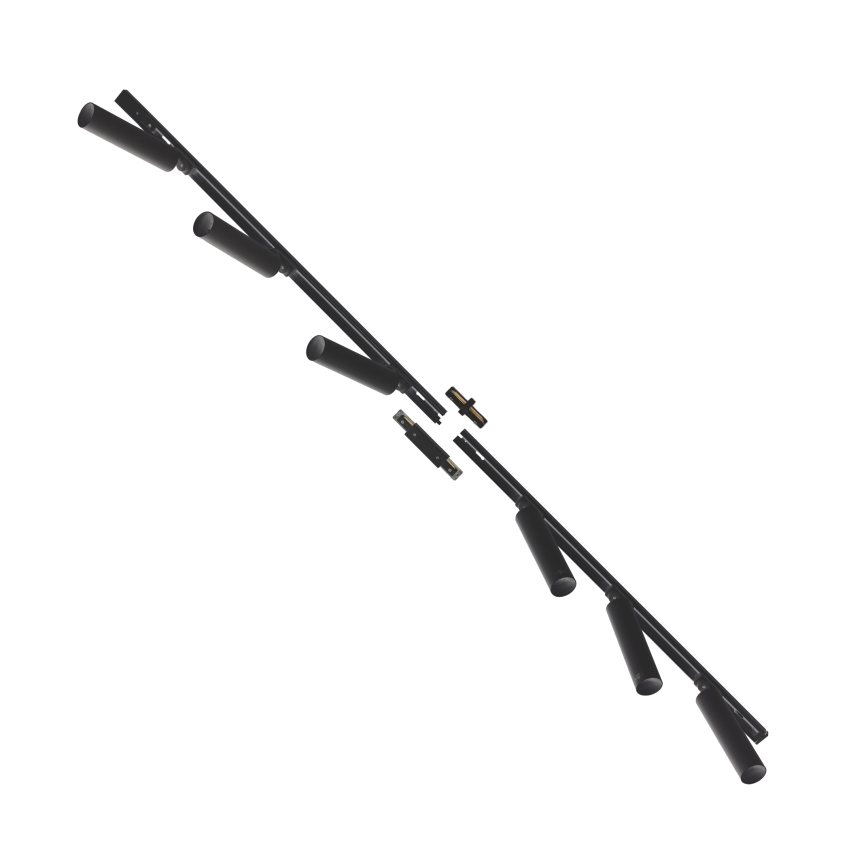 Zuma Line - Bodové svietidlo v lištovom systéme 6xGU10/35W/230V čierna