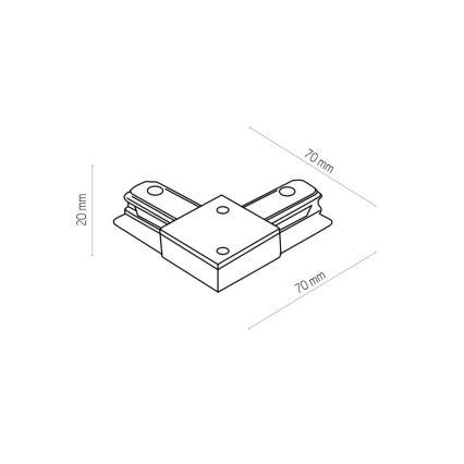 Zuma Line - Bodové svietidlo do lištového systému 6xGU10/10W/230V biela + lištové príslušenstvo