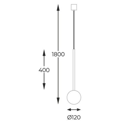 Zuma Line - Luster na lanku 1xG9/40W/230V