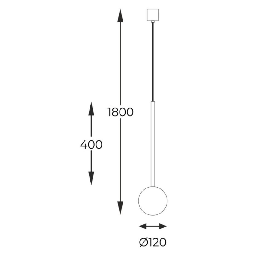 Zuma Line - Luster na lanku 1xG9/40W/230V