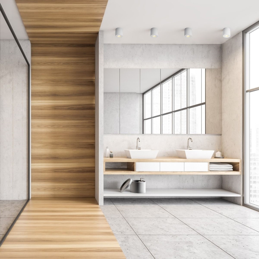 Zuma Line - LED RGBW Stmievateľné kúpeľňové bodové svietidlo 1xGU10/6W/230V IP44 biele + diaľkové ovládanie