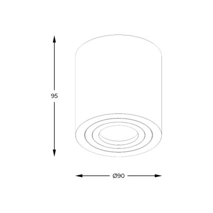 Zuma Line - LED RGBW Stmievateľné kúpeľňové bodové svietidlo 1xGU10/6W/230V IP44 biele + diaľkové ovládanie