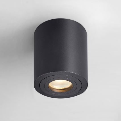 Zuma Line - LED RGBW Stmievateľné kúpeľňové bodové svietidlo 1xGU10/4,8W/230V IP44 čierne + diaľkové ovládanie