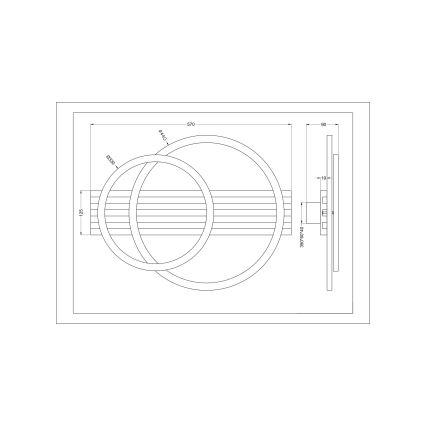 Zuma Line - LED stropné svietidlo LED/40W/230V
