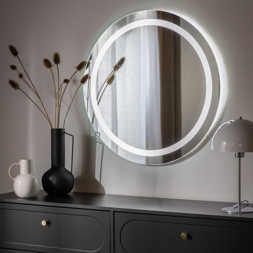 Zuma Line - LED kúpeľňové nástenné zrkadlo s LED podsvietením/36W/230V 3000/4000/6000K pr. 80 cm IP44