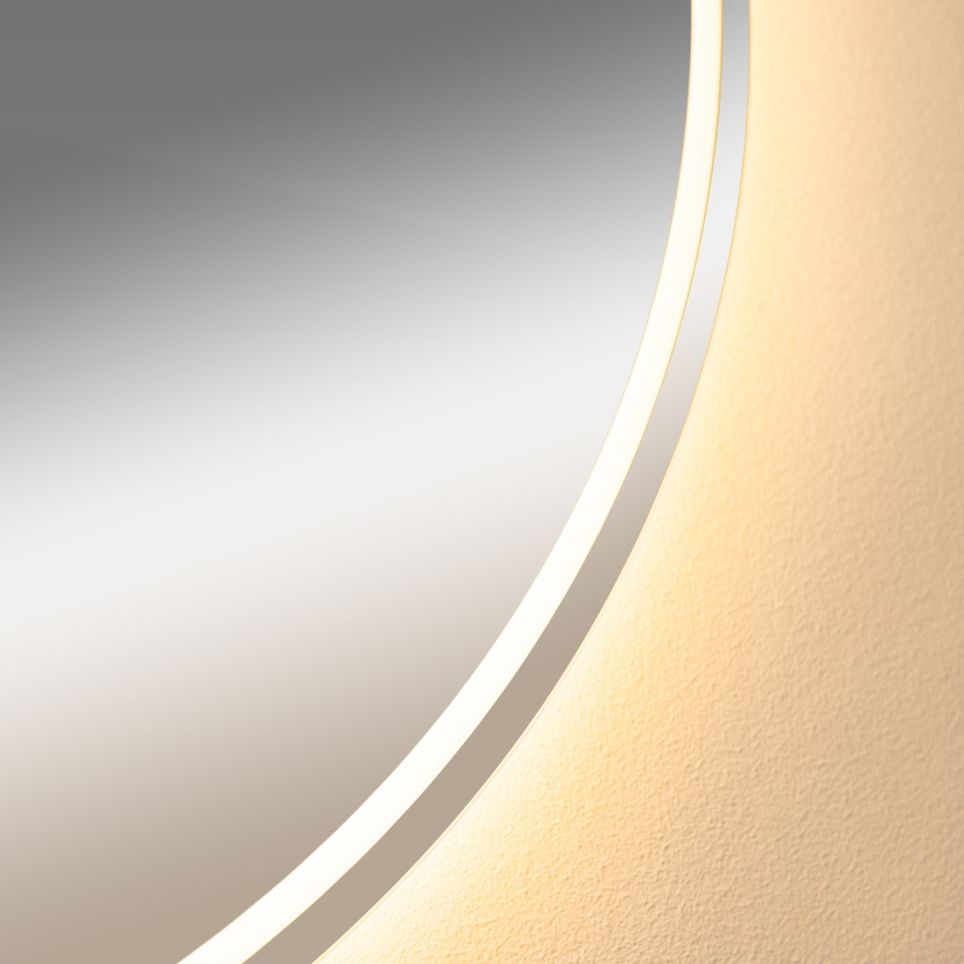 Zuma Line - LED Kúpeľňové vyhrievané nástenné zrkadlo s podsvietením LED/24W/230V 3000/4000/6000K pr. 80 cm IP44