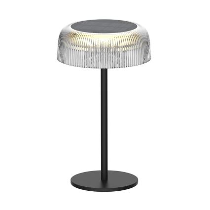 Zuma Line - LED Stmievateľná solárna nabíjacia stolná lampa LED/2,5W/2000 mAh IP44 čierna