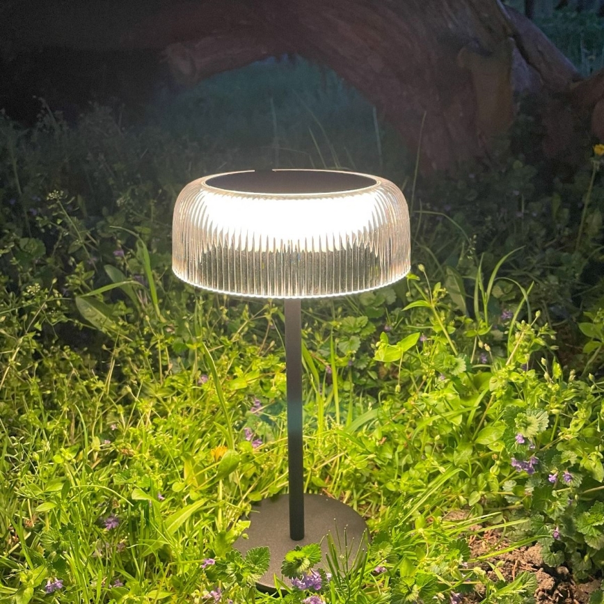 Zuma Line - LED Stmievateľná solárna nabíjacia stolná lampa LED/2,5W/2000 mAh IP44 čierna
