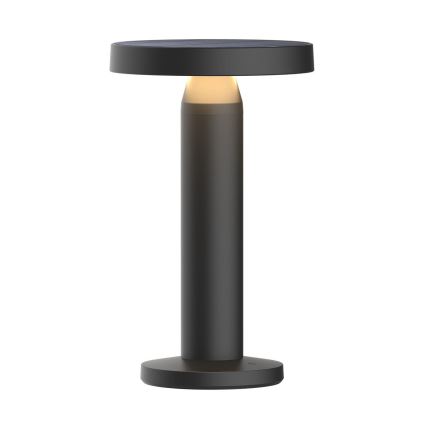 Zuma Line - LED Stmievateľná solárna nabíjacia stolná lampa LED/2W/2000 mAh IP44 čierna