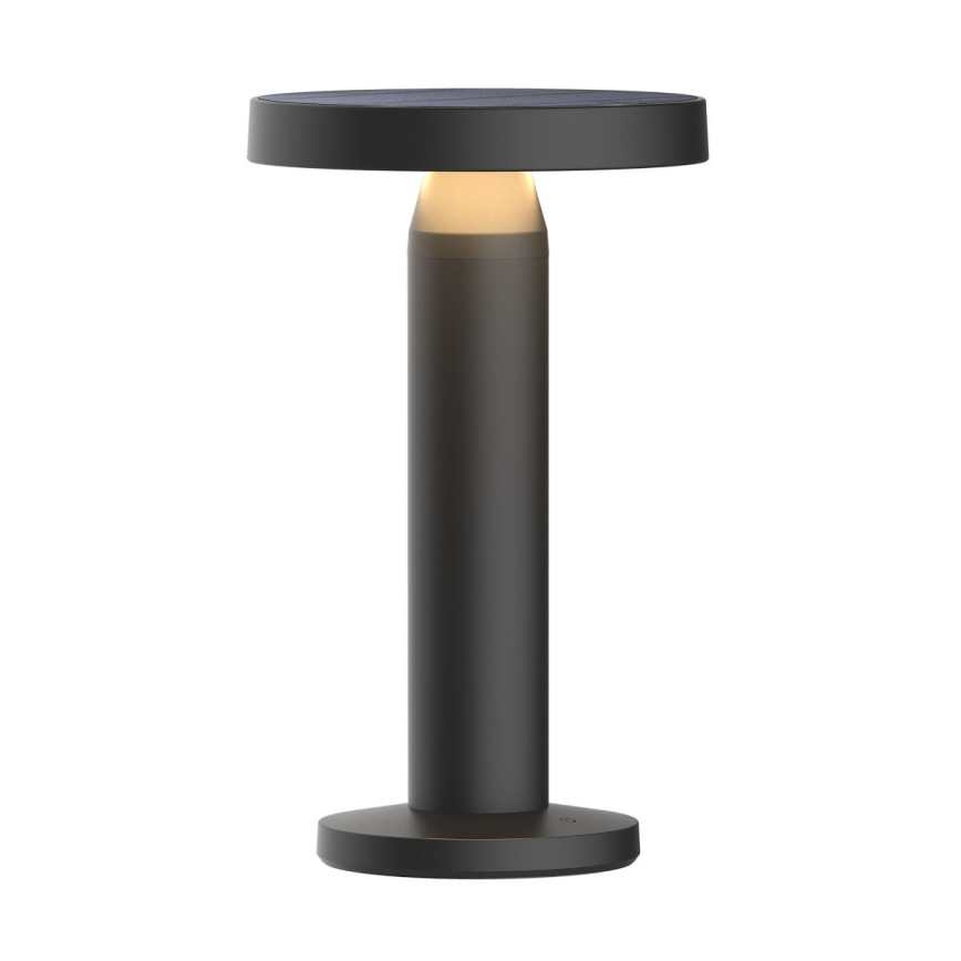 Zuma Line - LED Stmievateľná solárna nabíjacia stolná lampa LED/2W/2000 mAh IP44 čierna