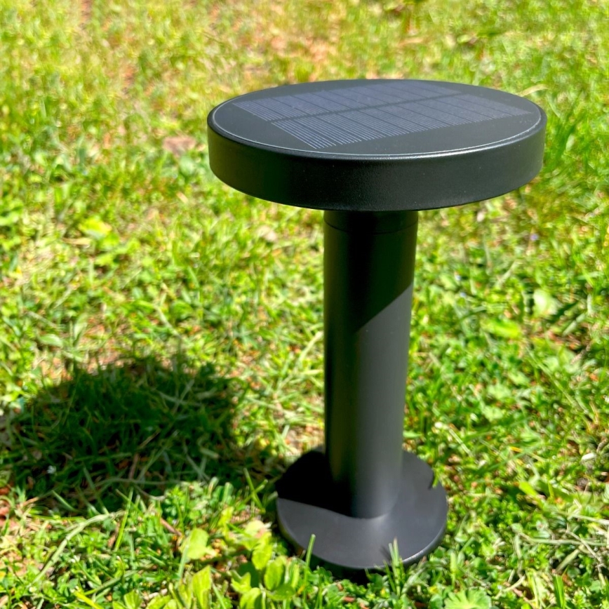 Zuma Line - LED Stmievateľná solárna nabíjacia stolná lampa LED/2W/2000 mAh IP44 čierna