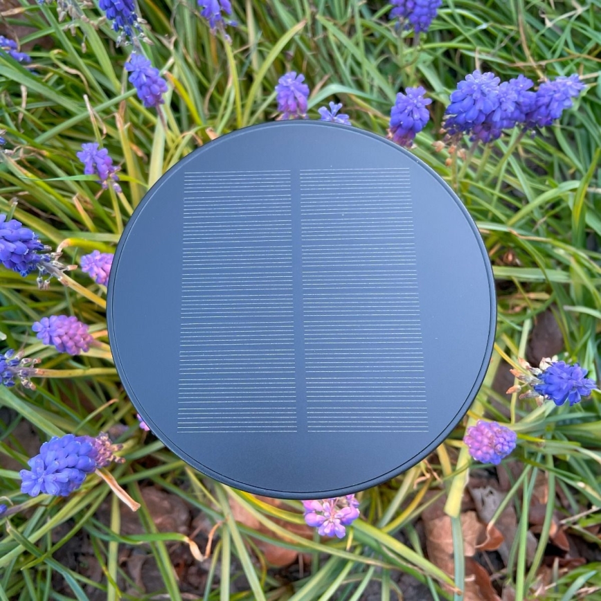 Zuma Line - LED Stmievateľná solárna nabíjacia stolná lampa LED/2W/2000 mAh IP44 čierna