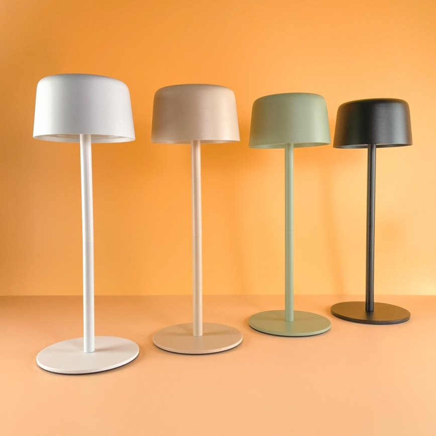 Zuma Line - LED Stmievateľná nabíjacia stolná lampa LED/2W/1200 mAh IP44 čierna