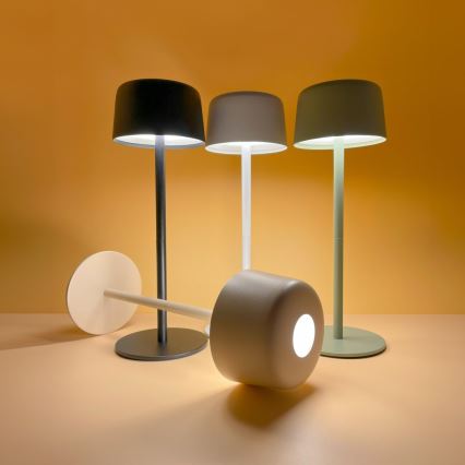 Zuma Line - LED Stmievateľná nabíjacia stolná lampa LED/2W/1200 mAh IP44 čierna