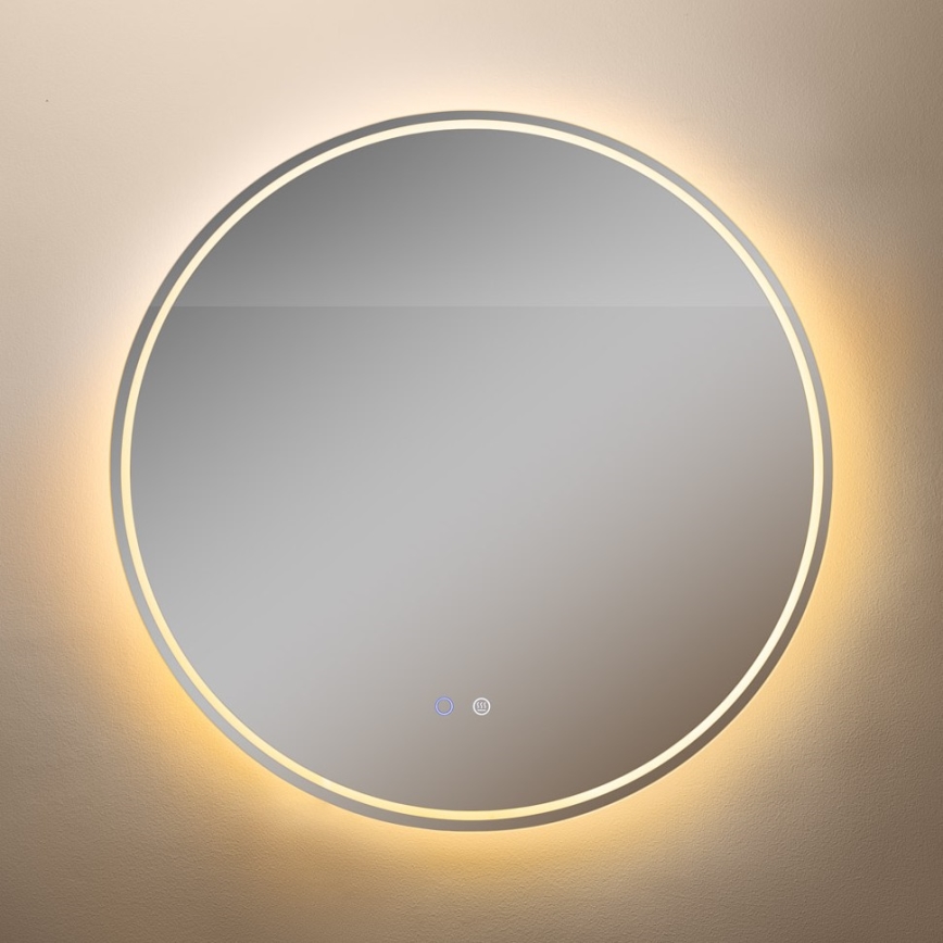 Zuma Line - LED Kúpeľňové vyhrievané nástenné zrkadlo s podsvietením LED/24W/230V 3000/4000/6000K pr. 80 cm IP44