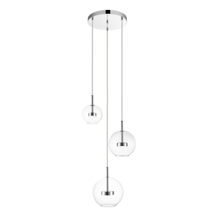 Zuma Line - LED Luster na lanku 3xLED/5W/230V lesklý chróm