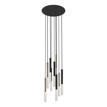 Zuma Line - LED Luster na lanku 9xLED/5W/230V čierna/mosadz
